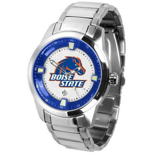 Boise State Broncos Men's Titan Stainless Steel Band Watch-Watch-Suntime-Top Notch Gift Shop