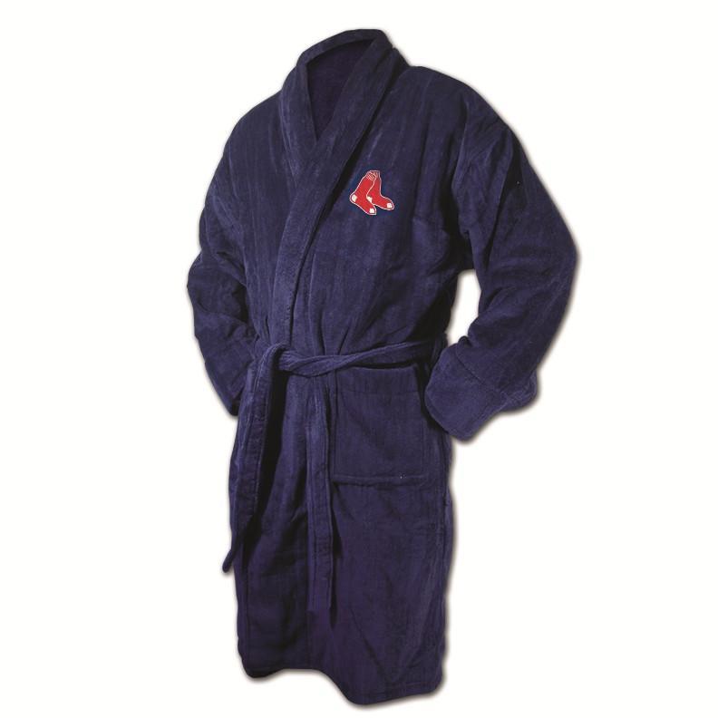 Boston Red Sox Navy Terrycloth Bathrobe-Bathrobe-Wincraft-Top Notch Gift Shop