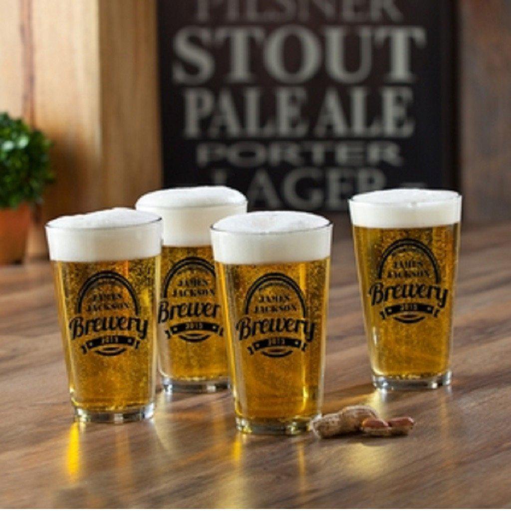 Brewery Personalized Pub Glass Set-Pub Glass-JDS Marketing-Top Notch Gift Shop