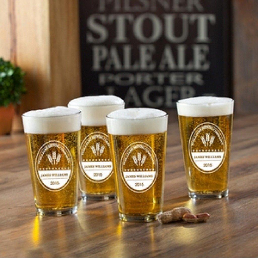 Brewing Company Personalized Pub Glass Set-Pub Glass-JDS Marketing-Top Notch Gift Shop