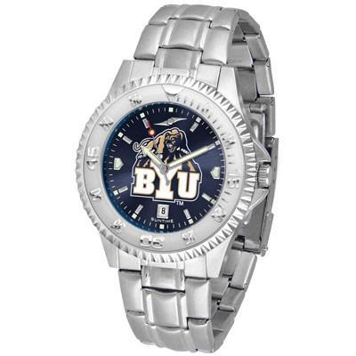 Brigham Young Cougars Competitor AnoChrome - Steel Band Watch-Watch-Suntime-Top Notch Gift Shop