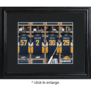 Buffalo Sabres Personalized Locker Room Print with Matted Frame-JDS MarketingTop Notch Gift Shop