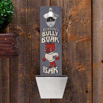 Bully Boar Wall Mounted Personalized Bottle Opener and Cap Catcher-Bottle Opener-JDS Marketing-Top Notch Gift Shop