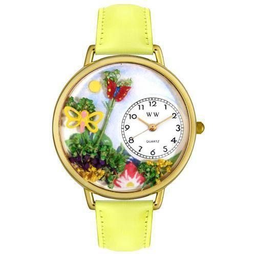 Butterflies Watch in Gold (Large)-Watch-Whimsical Gifts-Top Notch Gift Shop