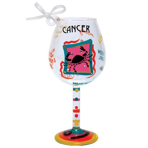 Cancer Mini Wine Glass Ornament by Lolita®-Ornament-Designs by Lolita® (Enesco)-Top Notch Gift Shop