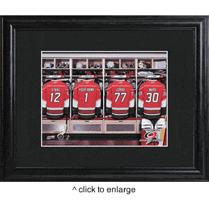 Carolina Hurricanes Personalized Locker Room Print with Matted Frame-JDS MarketingTop Notch Gift Shop