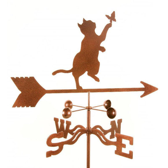 Cat & Butterfly Weathervane-Weathervane-EZ Vane-Top Notch Gift Shop