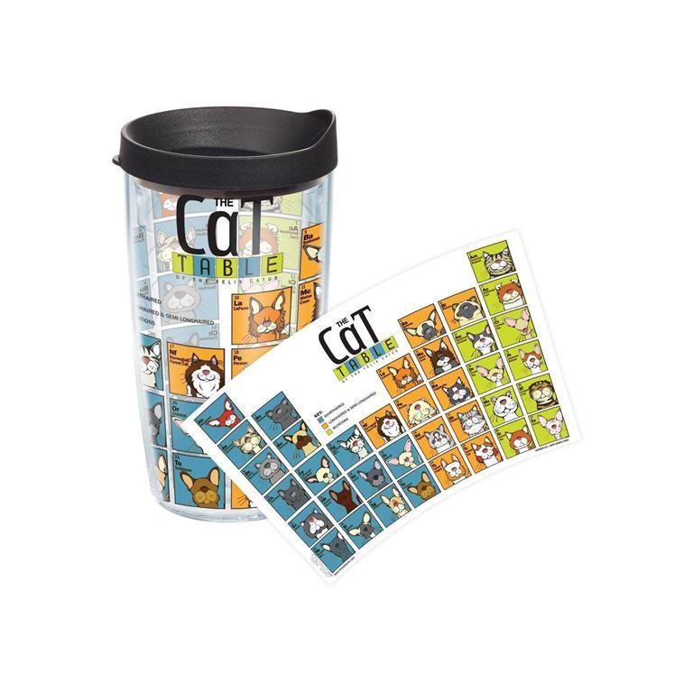 Cat Periodic Table 16 oz. Tervis Tumbler with Lid - (Set of 2)-Tumbler-Tervis-Top Notch Gift Shop