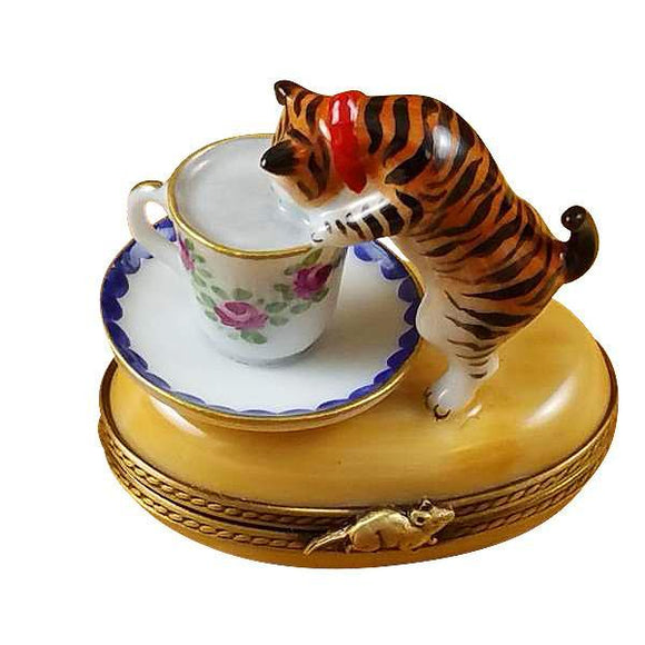 Cat With Milk Limoges Box by Rochard™-Limoges Box-Rochard-Top Notch Gift Shop