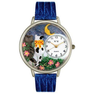 Cats Night Out Watch in Silver (Large)-Watch-Whimsical Gifts-Top Notch Gift Shop