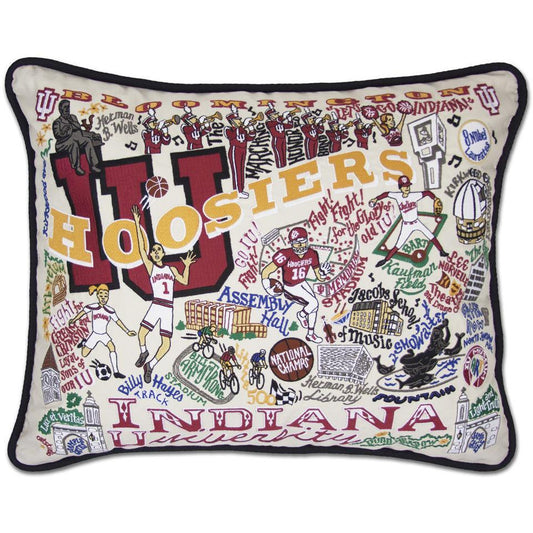 Indiana University Embroidered CatStudio Pillow-Pillow-CatStudio-Top Notch Gift Shop