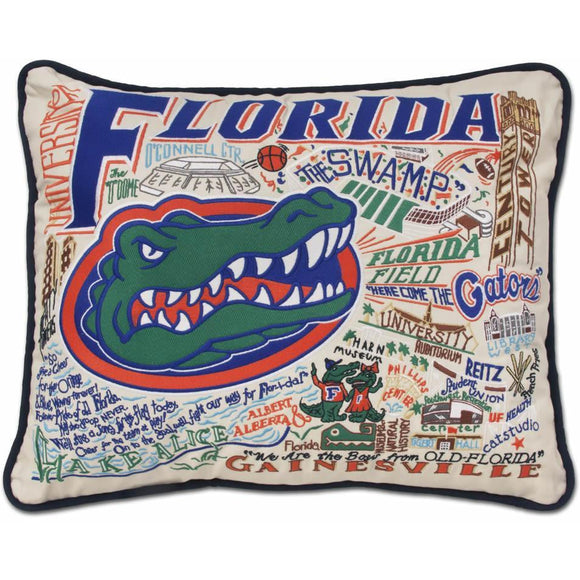 University of Florida Embroidered CatStudio Pillow-Pillow-CatStudio-Top Notch Gift Shop