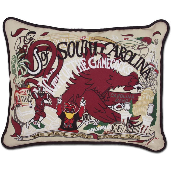 University of South Carolina Embroidered CatStudio Pillow-Pillow-CatStudio-Top Notch Gift Shop