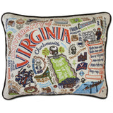 University of Virginia Embroidered CatStudio Pillow-Pillow-CatStudio-Top Notch Gift Shop