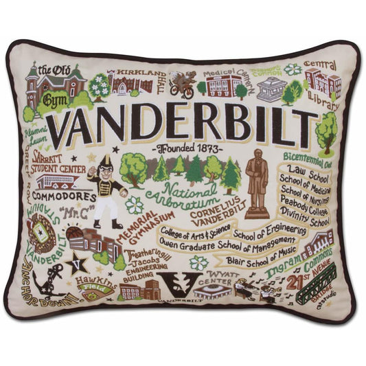 Vanderbilt University Embroidered CatStudio Pillow-Pillow-CatStudio-Top Notch Gift Shop