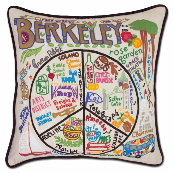 Berkeley Embroidered CatStudio Accent Pillow-Pillow-CatStudio-Top Notch Gift Shop