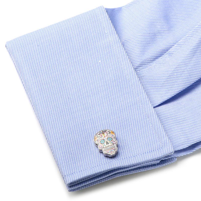 Day Of The Dead Skull Cufflinks-Cufflinks-Cufflinks, Inc.-Top Notch Gift Shop