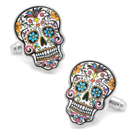 Day Of The Dead Skull Cufflinks-Cufflinks-Cufflinks, Inc.-Top Notch Gift Shop