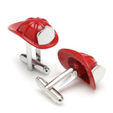 3D Fireman Hat Cufflinks-Cufflinks-Cufflinks, Inc.-Top Notch Gift Shop