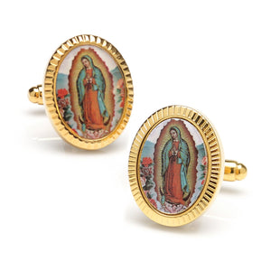 Printed Insert Lady of Guadalupe Cufflinks-Cufflinks-Cufflinks, Inc.-Top Notch Gift Shop