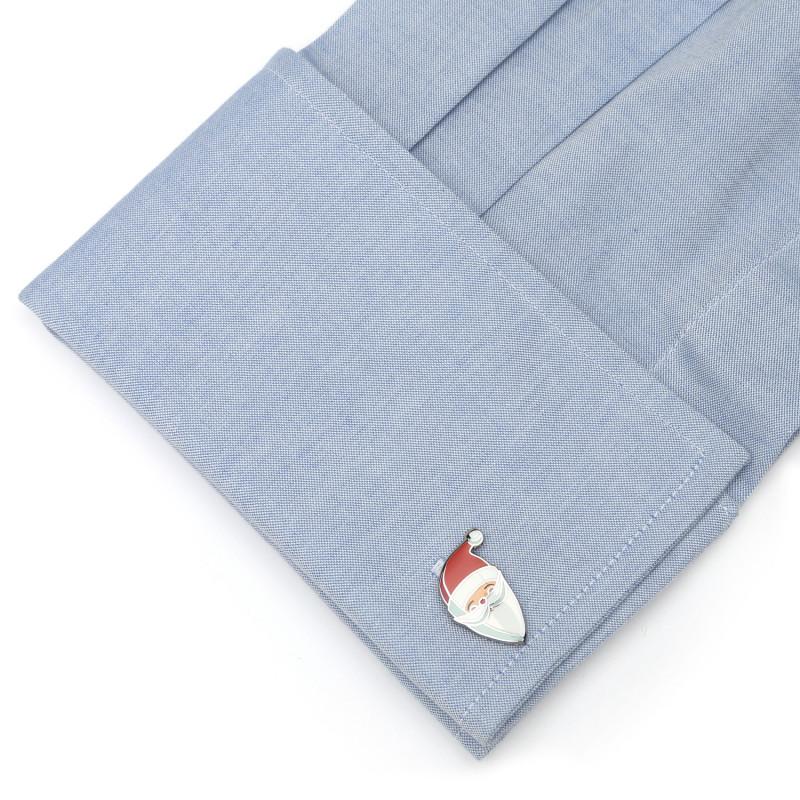 Retro Santa Cufflinks-Cufflinks-Cufflinks, Inc.-Top Notch Gift Shop