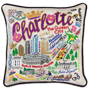 Charlotte Embroidered CatStudio Pillow-Pillow-CatStudio-Top Notch Gift Shop