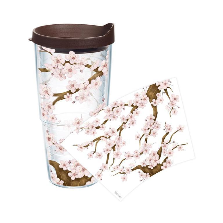 Cherry Blossom 24 oz. Tervis Tumbler with Lid - (Set of 2)-Tumbler-Tervis-Top Notch Gift Shop