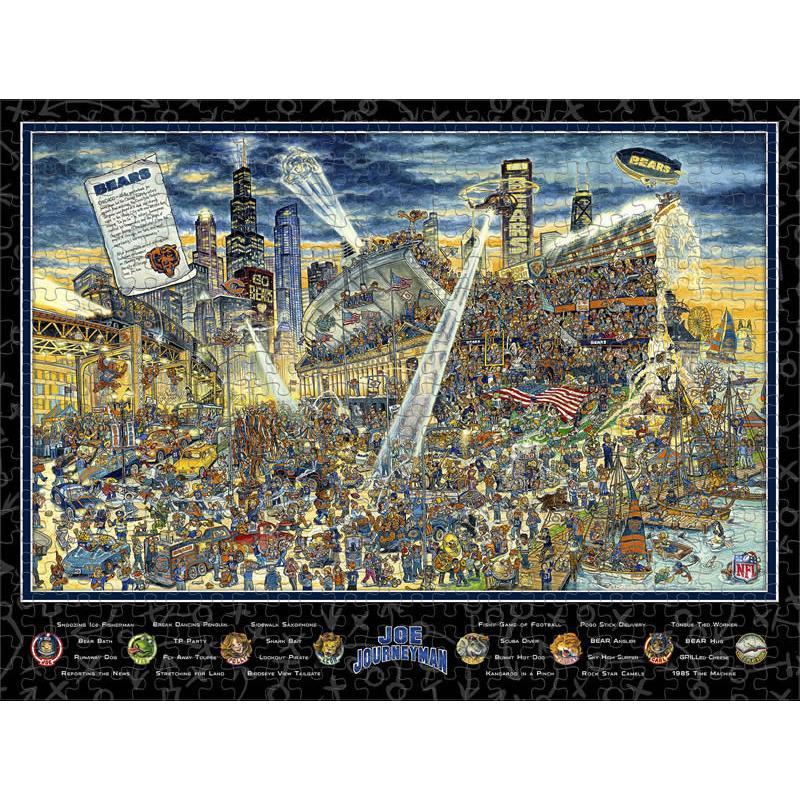 Chicago Bears Joe Journeyman Puzzle-Puzzle-IDNA Brands-Top Notch Gift Shop