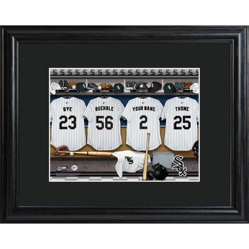 Chicago White Sox Personalized Locker Room Print with Matted Frame-Print-JDS Marketing-Top Notch Gift Shop