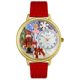 Christmas Nutcracker Watch in Gold (Large)-Watch-Whimsical Gifts-Top Notch Gift Shop