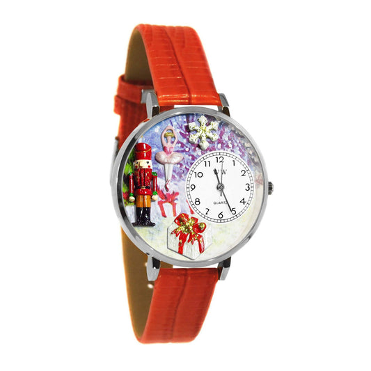 Christmas Nutcracker Watch in Silver (Large)-Watch-Whimsical Gifts-Top Notch Gift Shop