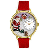 Christmas Santa Claus Watch in Gold (Large)-Watch-Whimsical Gifts-Top Notch Gift Shop