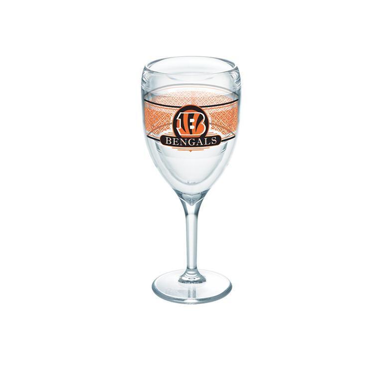 Cincinnati Bengals 9 oz. Tervis Wine Glass - (Set of 2)-Wine Glass-Tervis-Top Notch Gift Shop