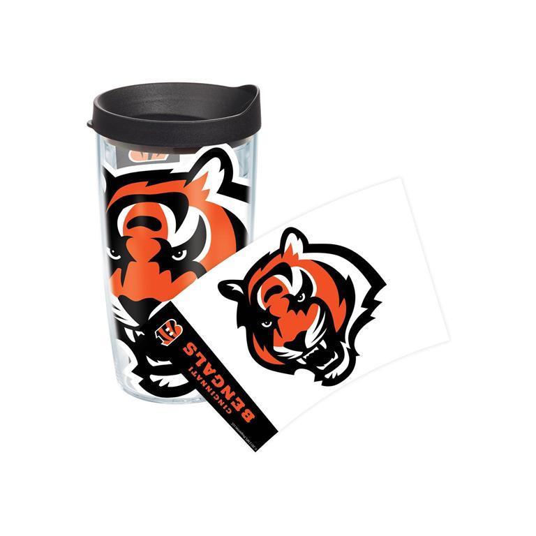 Cincinnati Bengals Colossal 16 oz. Tervis Tumbler with Lid - (Set of 2)-Tumbler-Tervis-Top Notch Gift Shop