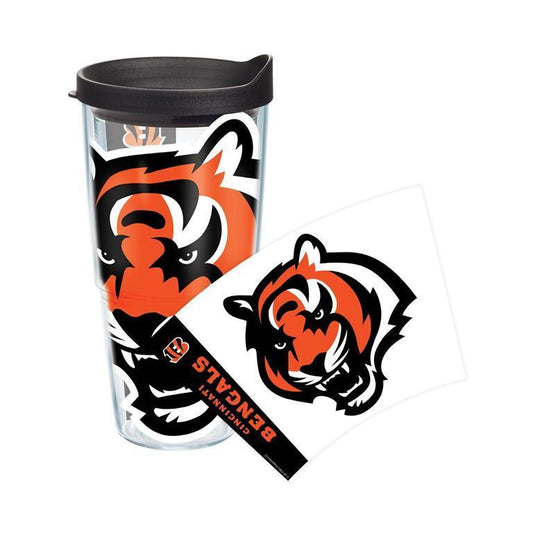 Cincinnati Bengals Colossal 24 oz. Tervis Tumbler with Lid - (Set of 2)-Tumbler-Tervis-Top Notch Gift Shop