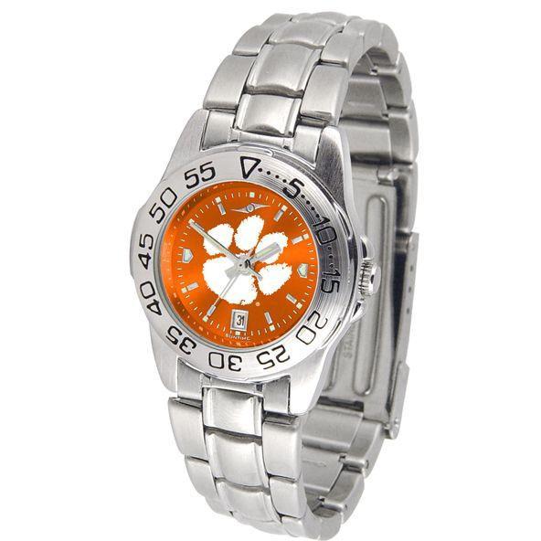 Clemson Tigers Ladies AnoChrome Steel Band Sports Watch-Watch-Suntime-Top Notch Gift Shop