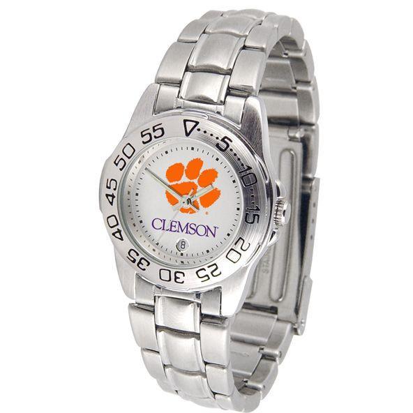 Clemson Tigers Ladies Steel Band Sports Watch-Watch-Suntime-Top Notch Gift Shop