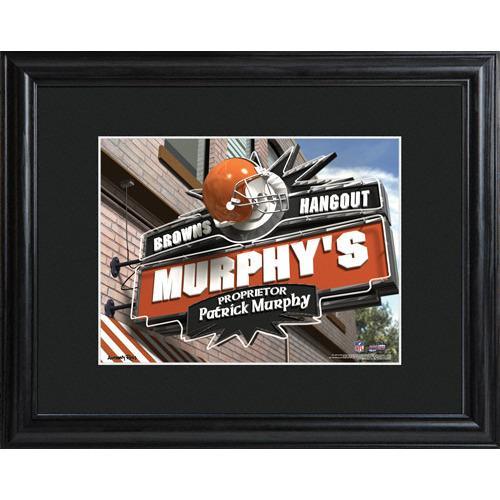 Cleveland Browns Personalized Tavern Sign Print with Matted Frame-Print-JDS Marketing-Top Notch Gift Shop