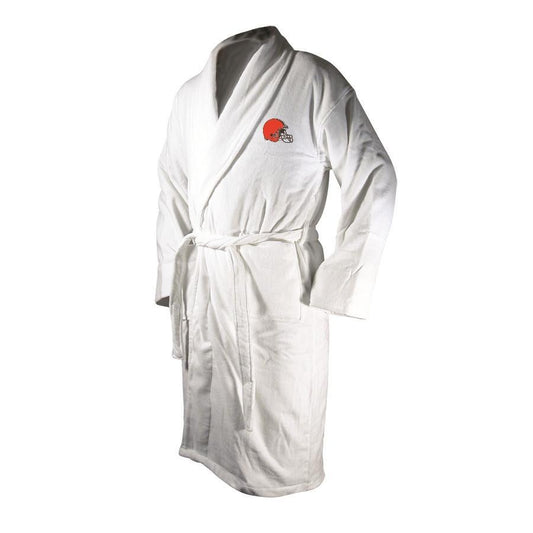 Cleveland Browns White Terrycloth Bathrobe-Bathrobe-Wincraft-Top Notch Gift Shop