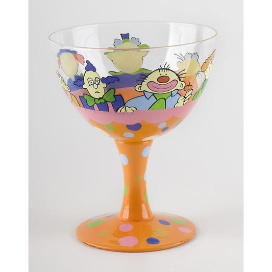 Clown Hand Painted Ice Cream Sundae Bowl-Sundae Bowl-Sweet Times on Golden Hill-Top Notch Gift Shop