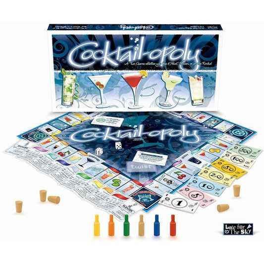 Cocktail-opoly Monopoly Board Game-Game-Late For The Sky-Top Notch Gift Shop