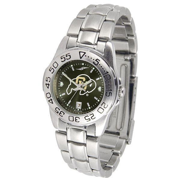 Colorado Buffaloes Ladies AnoChrome Steel Band Sports Watch-Watch-Suntime-Top Notch Gift Shop