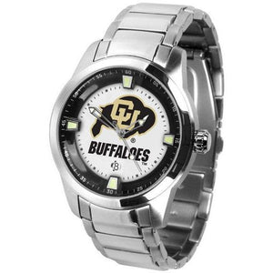 Colorado Buffaloes Men's Titan Stainless Steel Band Watch-Watch-Suntime-Top Notch Gift Shop