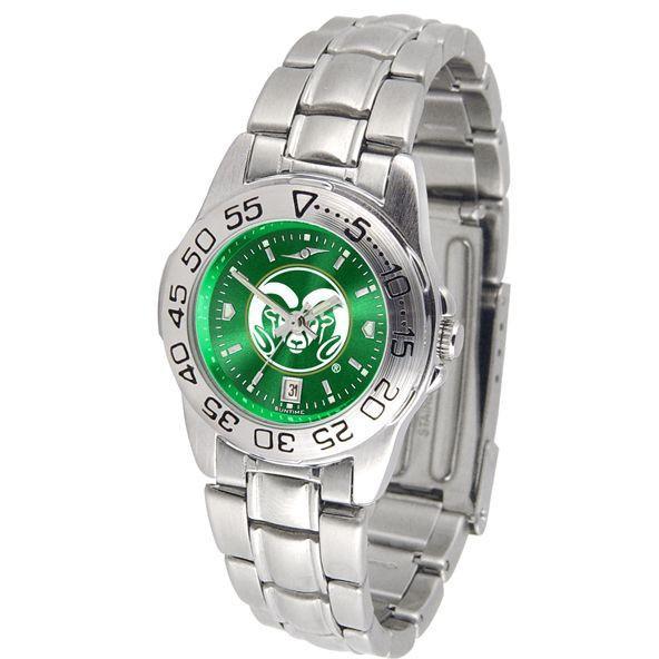 Colorado State Rams Ladies AnoChrome Steel Band Sports Watch-Watch-Suntime-Top Notch Gift Shop
