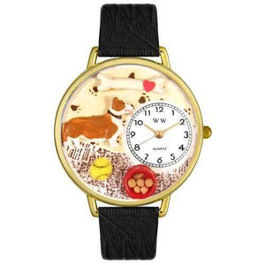 Corgi Watch in Gold (Large)-Watch-Whimsical Gifts-Top Notch Gift Shop