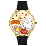 Corgi Watch in Gold (Large)-Watch-Whimsical Gifts-Top Notch Gift Shop