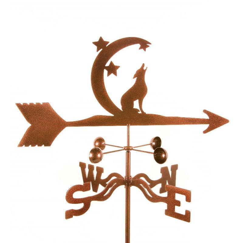 Coyote and Moon Weathervane-Weathervane-EZ Vane-Top Notch Gift Shop