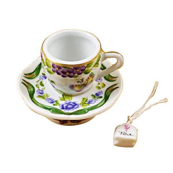 Cup & Saucer-Butterfly Limoges Box by Rochard™-Limoges Box-Rochard-Top Notch Gift Shop