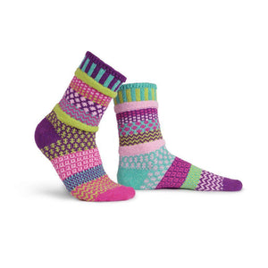 Dahlia Mismatched Crew Socks-Socks-Solmate Socks-Top Notch Gift Shop