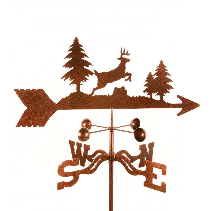 Deer Jumping Weathervane-Weathervane-EZ Vane-Top Notch Gift Shop